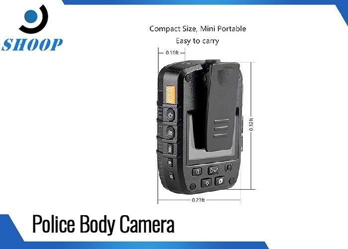 HD 1296P Waterproof Body Worn Camera Loop Recording Motion Detection untuk Polisi