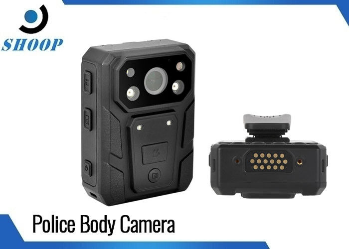 USB 2.0 1296P 4000mAh 5MP CMOS Night Vision Polisi Kamera Tubuh Dengan GPS